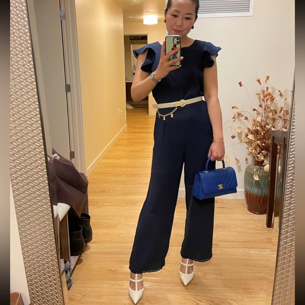 Ann Taylor Navy Jumpsuit